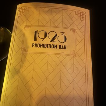 1923 Prohibition Bar - Menu - Cocktail Bars Near Me - Las Vegas, Nevada