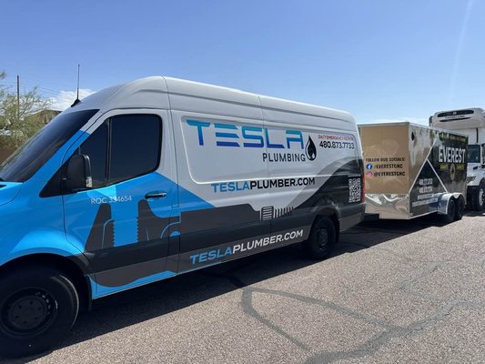 Tesla Plumbing Logo