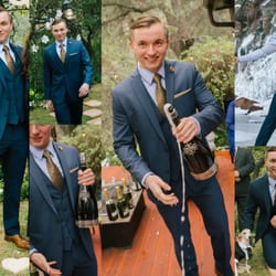 European Alterations & Tailoring - various photos from different angles of the suit Michael tailored; photocredit: Bon Miller
