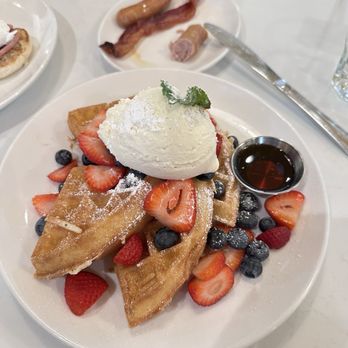 Poached Kitchen - Classic waffles with berries & Chantilly cream - Coffee & Tea Near Me - Anaheim, California Poached Kitchen - Classic waffles with berries & Chantilly cream - Coffee & Tea Near Me - Anaheim, California