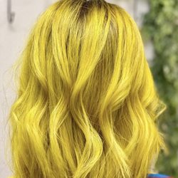 Always Chic Salon & Spa - Yellow fantasy colored hair by Alma