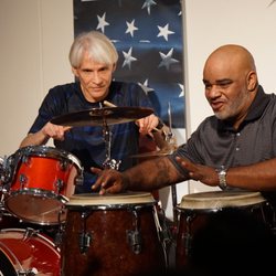 Music Maker Workshops - Adult drum student performing with Bucket Baker