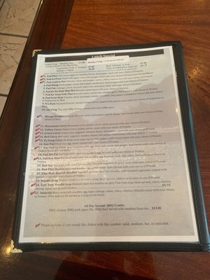 Menu photo 1 Thai Beer Restaurant Salem, OR