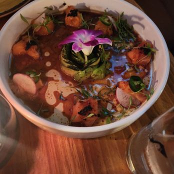 Tulum Kitchen & Bar - Salmon crudo - Seafood Near Me - Atlanta, Georgia Tulum Kitchen & Bar - Salmon crudo - Seafood Near Me - Atlanta, Georgia