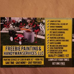 Freebie Painting & Handyman Services