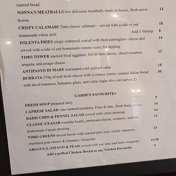 Timo Italian Kitchen - Italian Near Me - Tottenham, Ontario