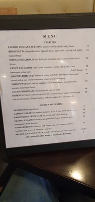 Menu photo 1 Timo Italian Kitchen Tottenham, ON