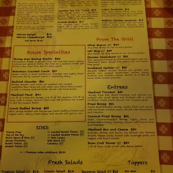 Conchy Joe's - Menu - Seafood Near Me - Jensen Beach, Florida