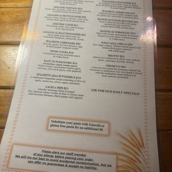 Grano Pasta Bar - Menu - Italian Near Me - Baltimore, Maryland