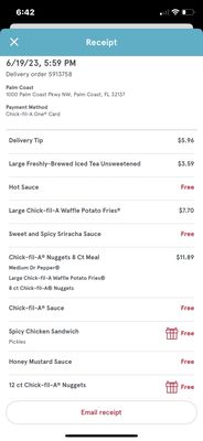 Menu photo 2 Chick-fil-A Palm Coast, FL