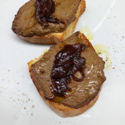 Il Ghibellino Osteria - Crostone con fegatini e cipolla caramellata