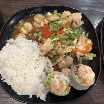 Thai Charm - Pad Kra Prow & Summer Roll - Thai Near Me - Indianapolis, Indiana