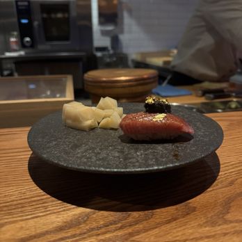 Sora Omakase - Tuna with caviar & freshly cut ginger! Amazing! - Sushi Bars Near Me - Stony Brook, New York