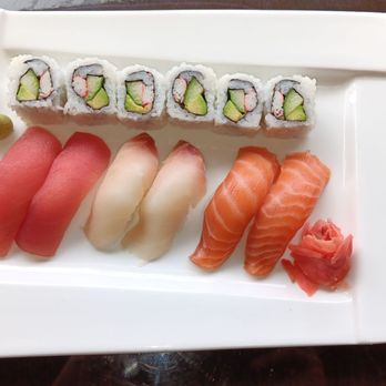 Mexellent Cuisine - Tuna, salmon white fish Sushi with California roll - Tex-Mex Near Me - Scarsdale, New York Mexellent Cuisine - Tuna, salmon white fish Sushi with California roll - Tex-Mex Near Me - Scarsdale, New York