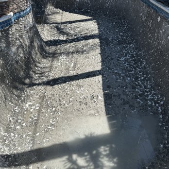 Acuario Pool Service - Taking off old plaster - Pool Cleaners Near Me