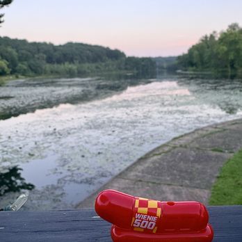 OTB at the Boathouse - The Weinermobile was out front today, handing out Weenie Whistles - American Near Me - Allison Park, Pennsylvania