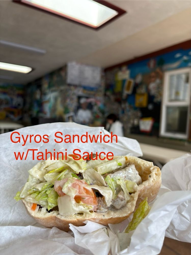 Food from Falafel's Drive-In