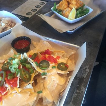 The Brass Tap - Nachos and Boom Boom Shrimp. - Cocktail Bars Near Me - Rocklin, California
