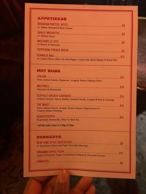 Menu photo 2 TND Deuce Pizza Bar Houston, TX Menu photo 2 TND Deuce Pizza Bar Houston, TX