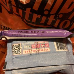 One Stop Nutrition - Two expired protein bars (one Quest chocolate bar and one Anabar)