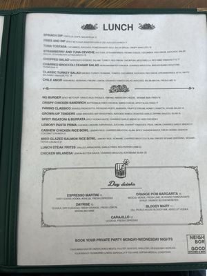 Menu photo 2 Neighbor Good Kitchen & Bar El Paso, TX Menu photo 2 Neighbor Good Kitchen & Bar El Paso, TX