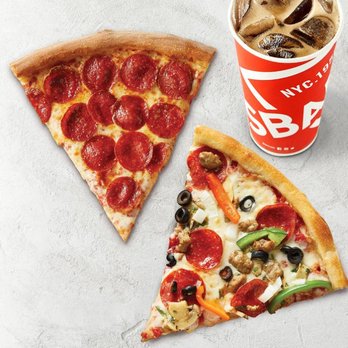 Sbarro - two slices of pizza and a drink - Italian Near Me - DULUTH, Minnesota
