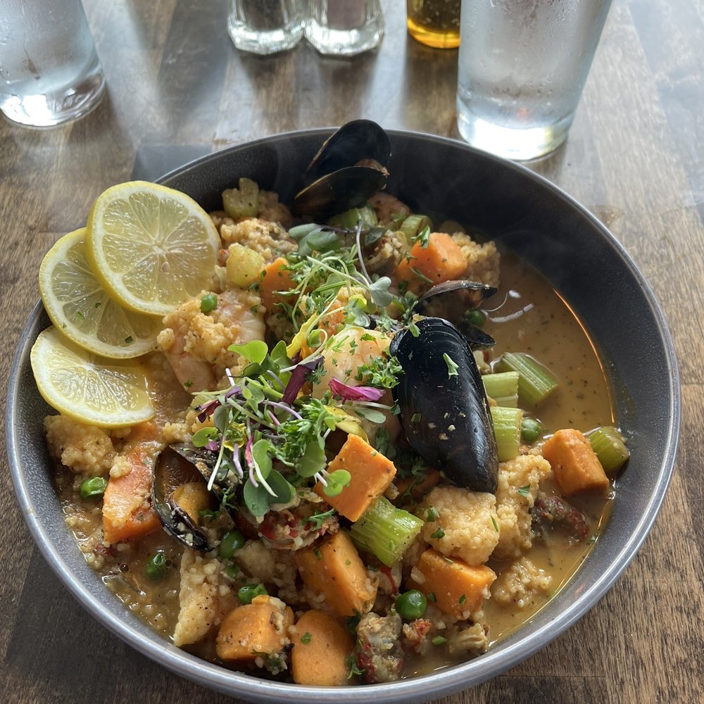 Hangar One Bistro Eatery & Bar - Seafood tagine - New American Near Me - St. Augustine, Florida Hangar One Bistro Eatery & Bar - Seafood tagine - New American Near Me - St. Augustine, Florida