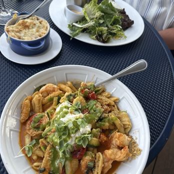 The LakeHouse - Ricotta pesto zucchini shrimp pasta , Mac and cheese , & steak frites - New American Near Me - Bay Shore, New York The LakeHouse - Ricotta pesto zucchini shrimp pasta , Mac and cheese , & steak frites - New American Near Me - Bay Shore, New York
