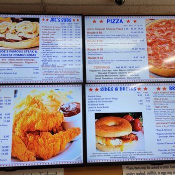 Joe's Famous Steak & Cheese - *Updated* Menu prices (as of 9/2021} - Pizza Near Me - Boston, Massachusetts