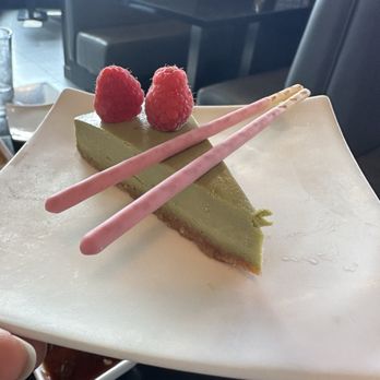 Yamashiro - Green tea cheese cake. - Japanese Near Me - Redondo Beach, California Yamashiro - Green tea cheese cake. - Japanese Near Me - Redondo Beach, California