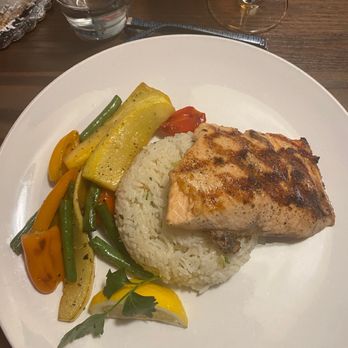 Thirsty Lion - Grilled Atlantic salmon - American Near Me - The Colony, Texas Thirsty Lion - Grilled Atlantic salmon - American Near Me - The Colony, Texas