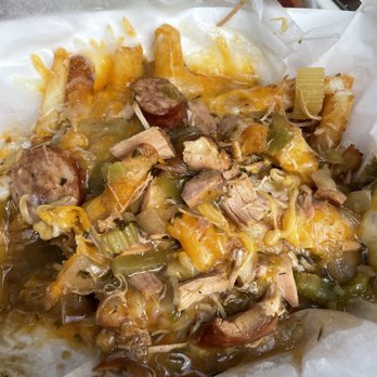 Gazebo Cafe - Those yummy Jumbalaya Fries! - Cajun/Creole Near Me - New Orleans, Louisiana Gazebo Cafe - Those yummy Jumbalaya Fries! - Cajun/Creole Near Me - New Orleans, Louisiana