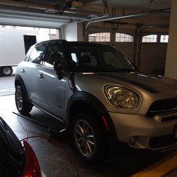TIRES TO YOU - Mini Cooper tires changed in customer's garage.