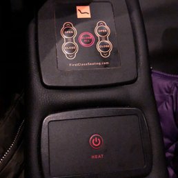 The chairs recline and heat and they have footrests!