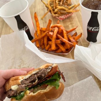Ennis Sugar High - Cheeseburger with Sweet Potato Fries - Burgers Near Me - Ennis, Montana Ennis Sugar High - Cheeseburger with Sweet Potato Fries - Burgers Near Me - Ennis, Montana