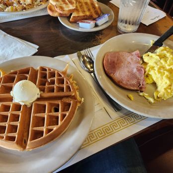 Belgian waffle combo