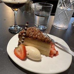 Almond Cake/Espresso Martini....and H20 to wash it down ;-)