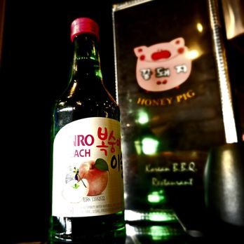 Honey Pig - Most popular flavor Soju, Peach! Let's go! - Korean Near Me - Las Vegas, Nevada
