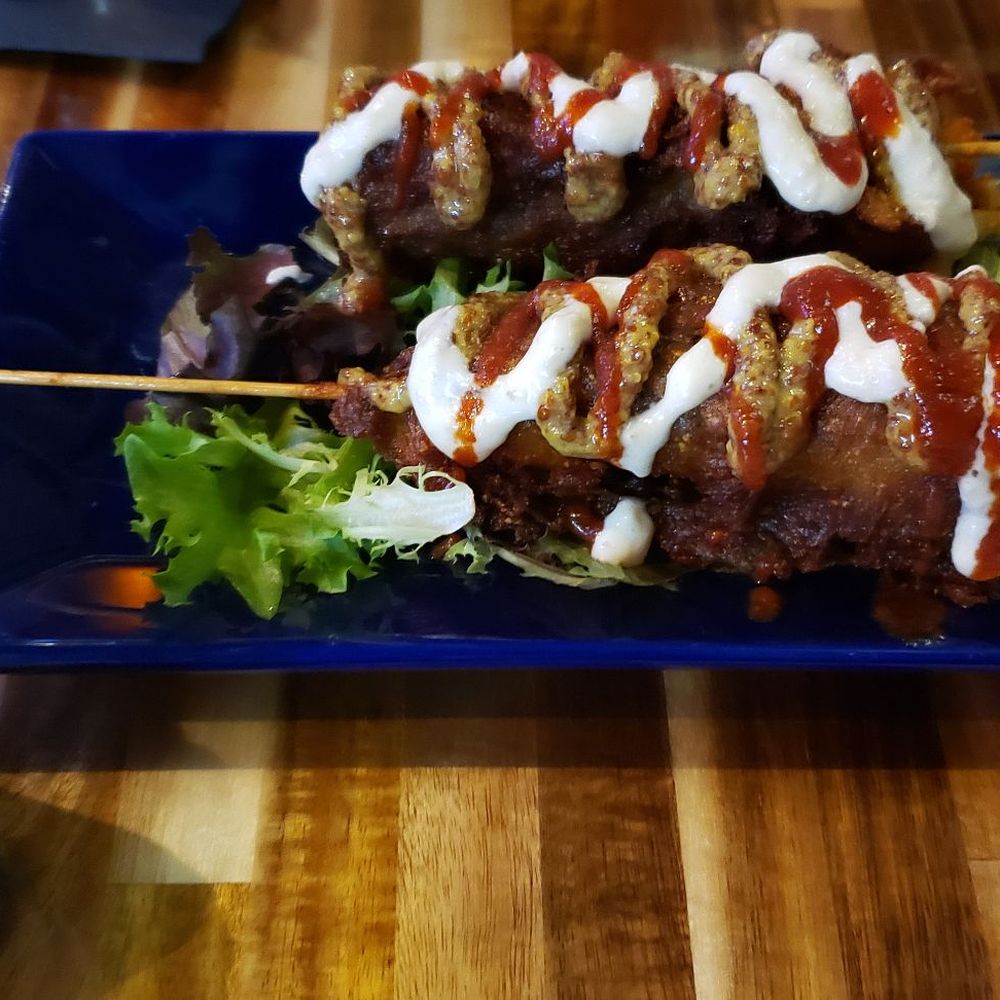 Pixels Pints & Bytes - Meatloaf "corn dog" - New American Near Me - Norfolk, Virginia Pixels Pints & Bytes - Meatloaf "corn dog" - New American Near Me - Norfolk, Virginia