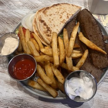 Local Table - Gyros Plate with Fries - Mediterranean Near Me - Katy, Texas
