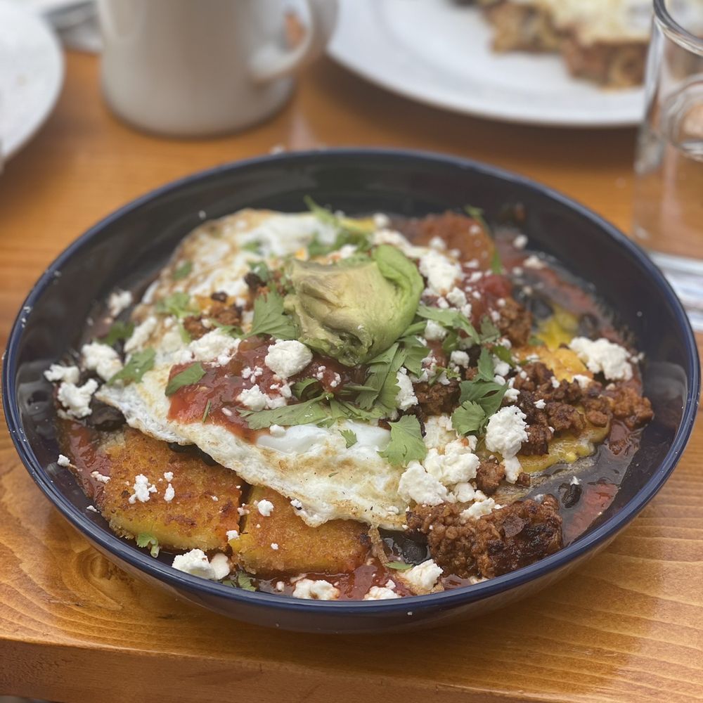 Poach 503 - Yolk's version of Huevos Rancheros and the best I've ever had hands down! - Breakfast & Brunch Near Me - Manzanita, Oregon Poach 503 - Yolk's version of Huevos Rancheros and the best I've ever had hands down! - Breakfast & Brunch Near Me - Manzanita, Oregon