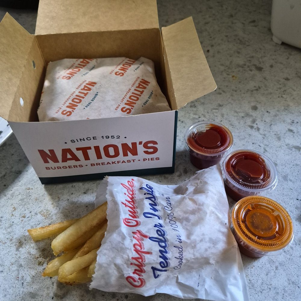 Nation's Giant - Cheese burger and fries. - Burgers Near Me - Elk Grove, California