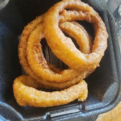 RJ Four Mile Pig - Onion rings