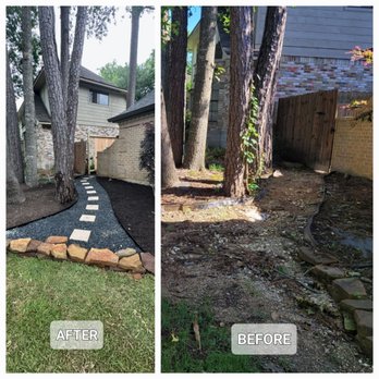 A&S Landscaping Solutions - before and after - Landscaping Near Me - Conroe, Texas A&S Landscaping Solutions - before and after - Landscaping Near Me - Conroe, Texas
