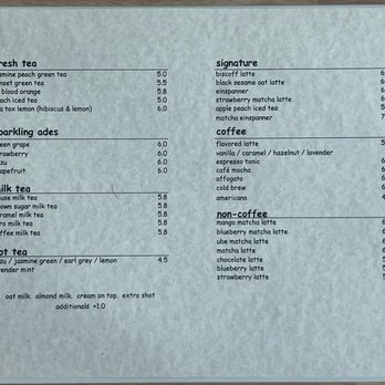 Haru - Grand opening menu (Nov 15, 2025) - Coffee & Tea Near Me - Buena Park, California