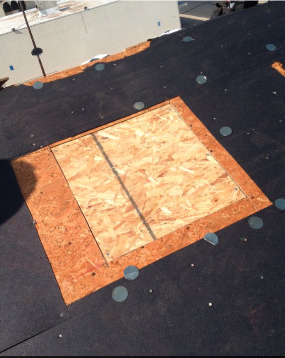 Slide of Roof 1 Construction