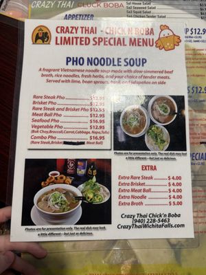 Menu photo 1 Crazy Thai - Chick'n Boba Wichita Falls, TX Menu photo 1 Crazy Thai - Chick'n Boba Wichita Falls, TX