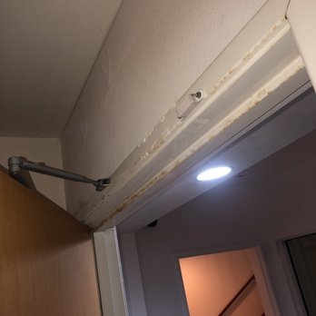 Pacifica Beach Hotel - Dusting and dirt on door to room - Hotels Near Me - Pacifica, California Pacifica Beach Hotel - Dusting and dirt on door to room - Hotels Near Me - Pacifica, California