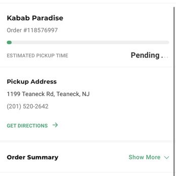 Kabab Paradise - The original order - Halal Near Me - Teaneck, New Jersey