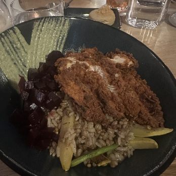 Whiskey Kitchen - Grain bowl w/ fried chicken which - Southern Near Me - Raleigh, North Carolina Whiskey Kitchen - Grain bowl w/ fried chicken which - Southern Near Me - Raleigh, North Carolina